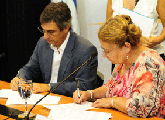 Subsecretaria Edith Moraes y Director de OPP 