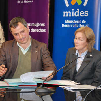 Subsecretario de Ganadería, Daniel Garín y ministra interina Maria Simon