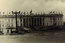 Capitolio de Bogotá luego de los disturbios, 1948