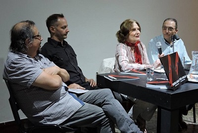 Mesa integrada por Daniel Gallo, Gustavo Tabares, Óscar Larroca y Elisa Roubaud.