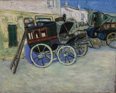 La diligencias de Tarascón - Copia de cuadro homónimo de Vincent Van Gogh. Óleo sobre tela 72 cm x 91 cm