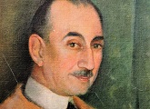 Retrato de Milo Beretta (detalle), óleo sobre tela, 80 x 67 cm , 1934. Colección Biblioteca Nacional del Uruguay.