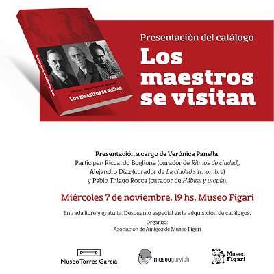 Invitación a la presentación del catálogo de Los maestros se visitan.