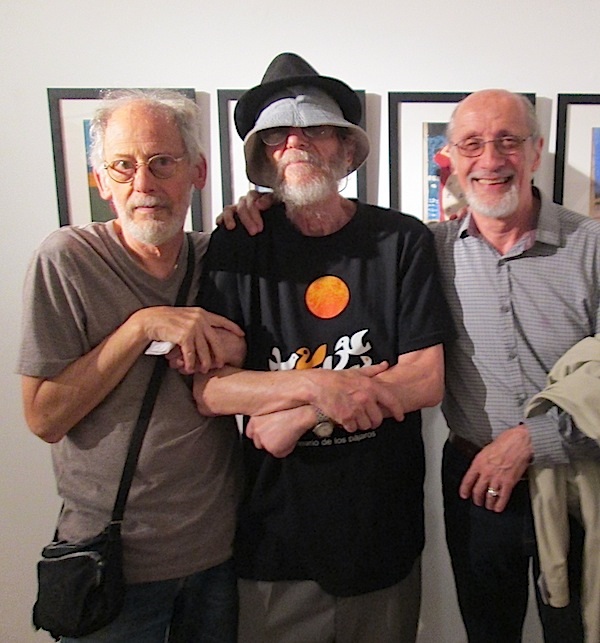 Ernesto Vila, Alejandro Casares y Haroldo González en el Museo Figari, 15 de diciembre 2015.