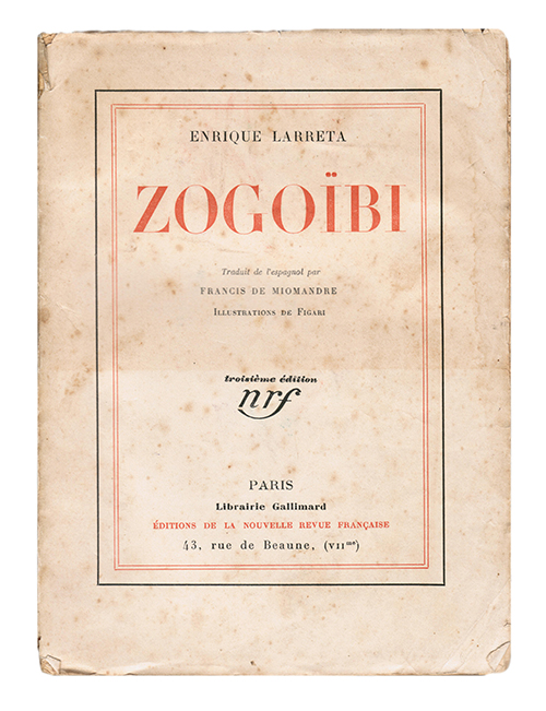 Novela Zogoïbi (1926) de Enrique Larreta