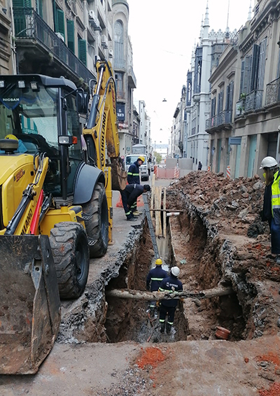 Arreglos en la calzada