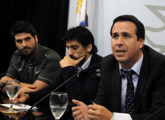 Autoridades a la mesa