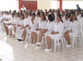 grupo de enfermeras sentadas
