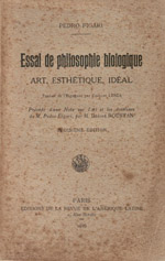 Pedro Figari. Essai de philosophie biologique