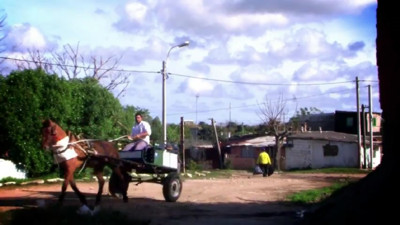 carro tirado por caballo