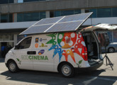 Camioneta con paneles