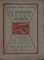 Portada del libro la guitarra de los negros, de Ildefonso Pereda Valdes