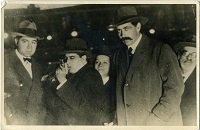 Pedro Figari junto a Alberto Girondo, Alfredo González Garaño y dos personas sin   identificar