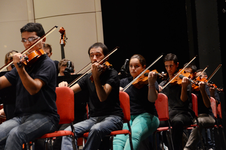 Miembros de la Orquesta Juvenil