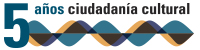 logo 5 años de ciudadanía cultural 5 años de ciudadanía cultural