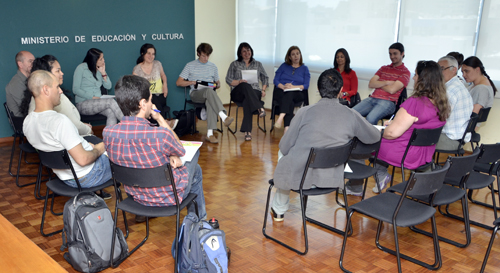 Organizadores de las Expo Educa 2014 en reunión