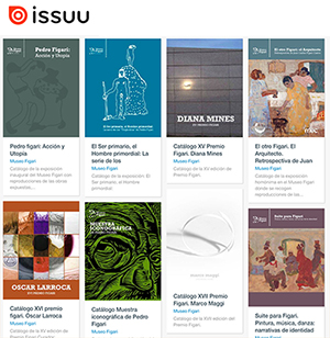 toma de pantalla de web de issuu