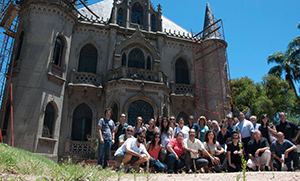 Foto del encuentro en el Castillo Soneira