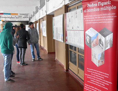 Exposición itinerante en Tacuarembó, Liceo No1 Ildefonso P. Estévez