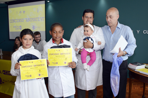 Fernando González durante entrega de premios