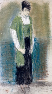 Pastel sobre cartón, 61 x 36 cm c. 1915. Hacia 1915-18.